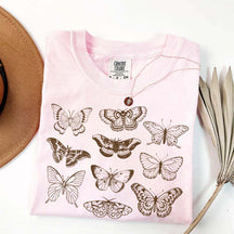 Vintage Butterfly and Moth Minimalist T-Shirt