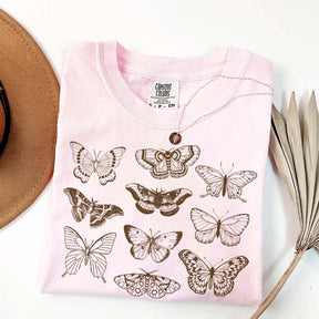 Vintage Butterfly and Moth Minimalist T-Shirt
