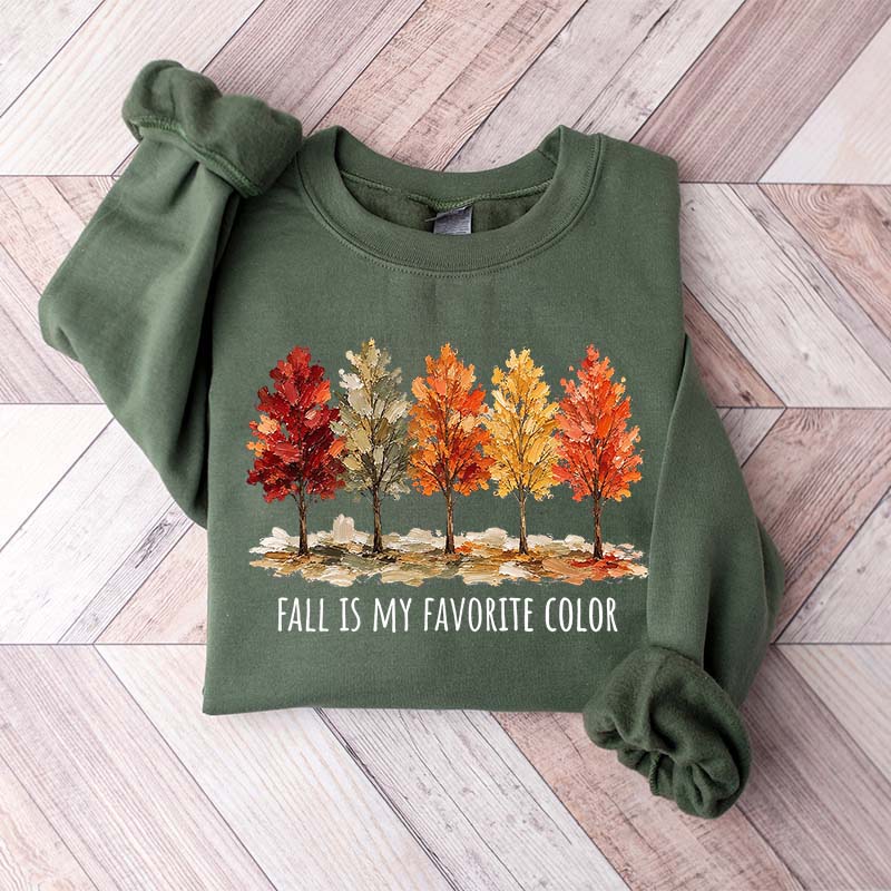 Fall Is My Favorite Color Tree Sweatshirt