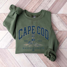Retro Cape Cod Massachusetts Travel Destination Vacation Sweatshirt