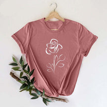 Cute Rose Flowers Mom T-Shirt
