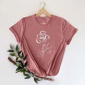Cute Rose Flowers Mom T-Shirt