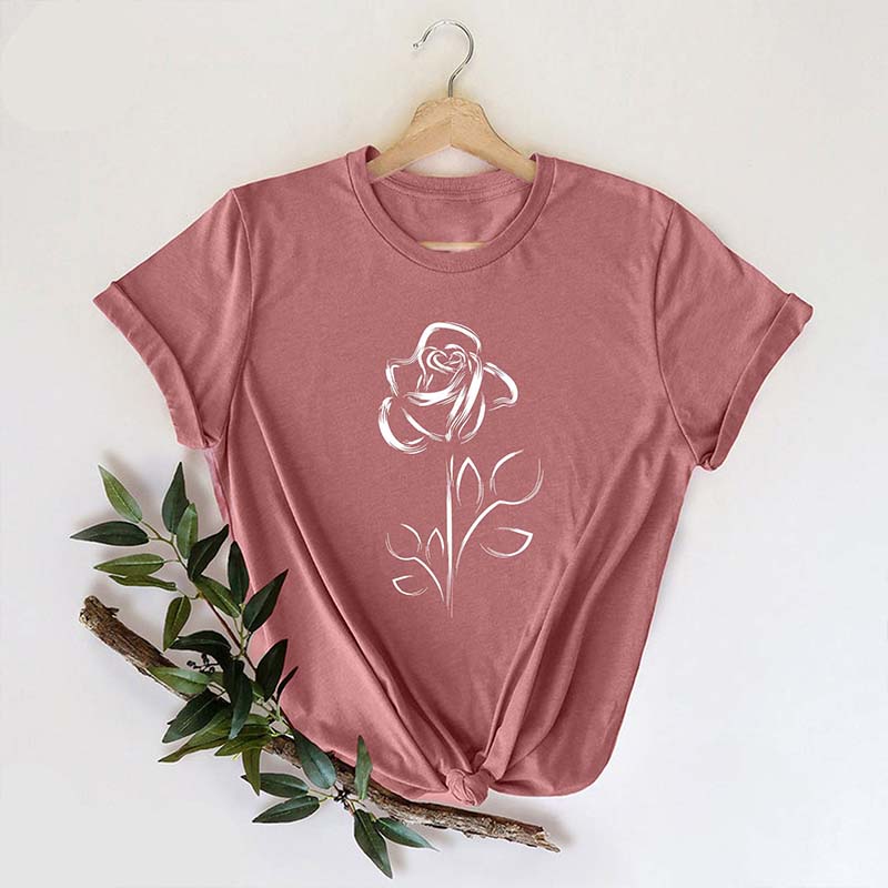 Cute Rose Flowers Mom T-Shirt