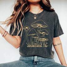 Mushroom Spiritual Moon Phase T-Shirt