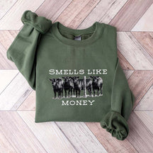 Smells Like Cattle Western Cow Sweatshirt