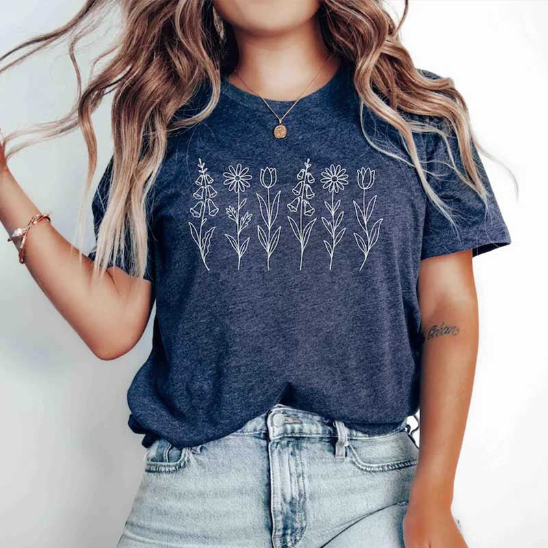 Foxglove Daisy Tulip T-Shirt