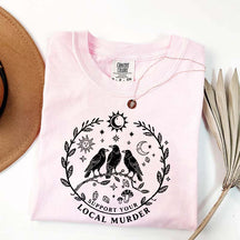 Support Your Local Murder Sun And Moon T-Shirt