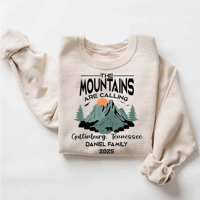 Personalized Cabin Family Vacation Sweatshirt