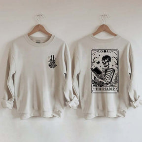 The Reader Tarot Card Front And Back Printing Sweatshirt