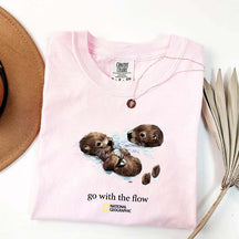 National Geographic Otters Go With The Flow T-Shirt