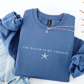 The Beach Is My Therapy Vacation Sweatshirt
