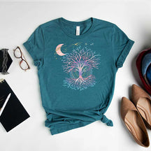 Yoga Phases Of The Moon Tree Of Life T-Shirt