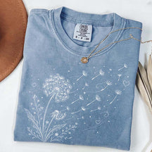 Dandelion Wildflower Comfort Colors T-Shirt