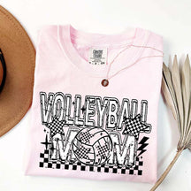 Checkered Volleyball Mom T-Shirt