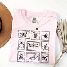 Insect Stamp Vintage Bug Lover T-Shirt
