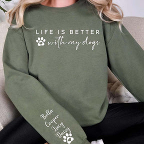Custom Dog Mom Sweatshirt