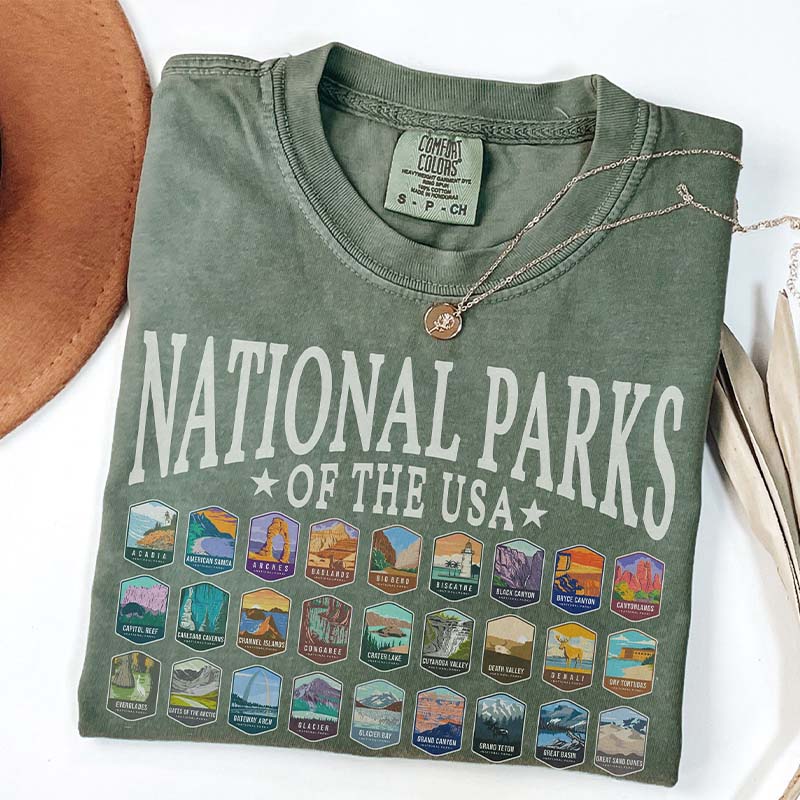 US National Park Camping T-Shirt
