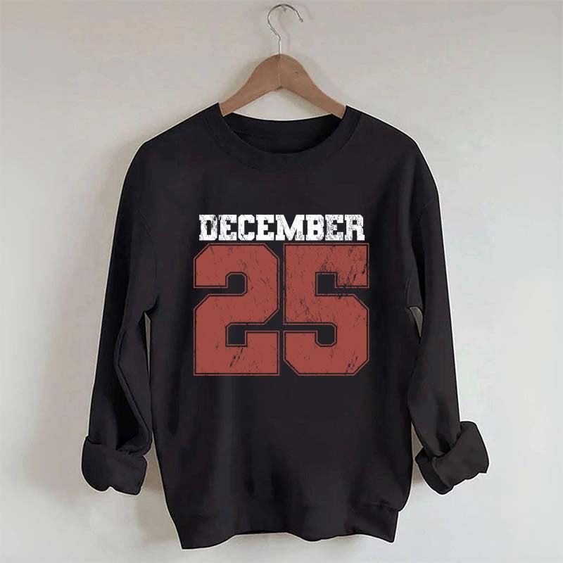 Retro December 25 Christmas Sweatshirt