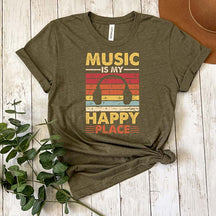 Music Is My Happy Place T-Shirt