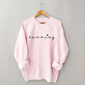 Running Jogging Heart Sweatshirt