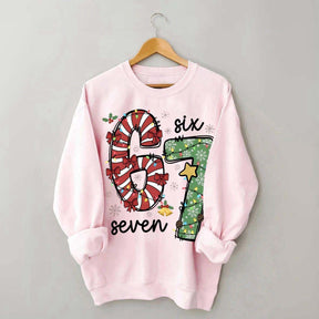 67 Christmas Lights Red Green Xmas Sweatshirt