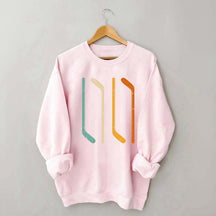 Ice Hockey Stick Vintage Sweatshirt