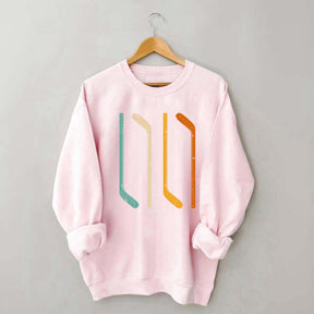 Ice Hockey Stick Vintage Sweatshirt