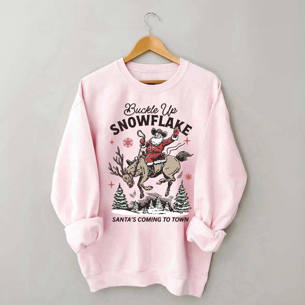 Retro Christmas Cowboy Santa Sweatshirt