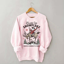 Retro Christmas Cowboy Santa Sweatshirt