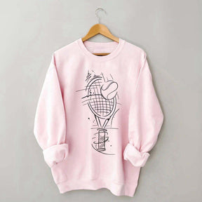 Minimalist Tennis Lover Sweatshirt