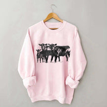 Cute Cow Western Country Love Sweatshirt