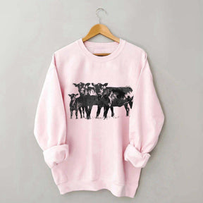 Cute Cow Western Country Love Sweatshirt