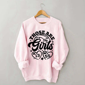 Personalized Volleyball Those Are My Girls Sweatshirt