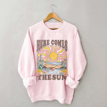 Here Comes The Sun Retro Desert Sweatshirt