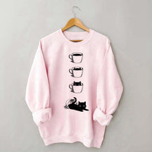 Coffee Cat Lover Sweatshirt