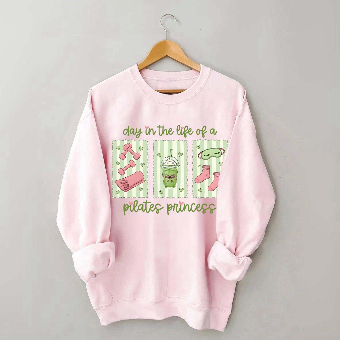 Pilates Princess Preppy Fitness Girl Sweatshirt