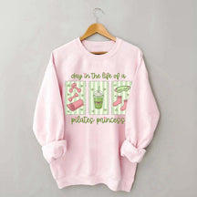 Pilates Princess Preppy Fitness Girl Sweatshirt