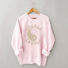 Ying Yang Yoga Just Breathe Sweatshirt