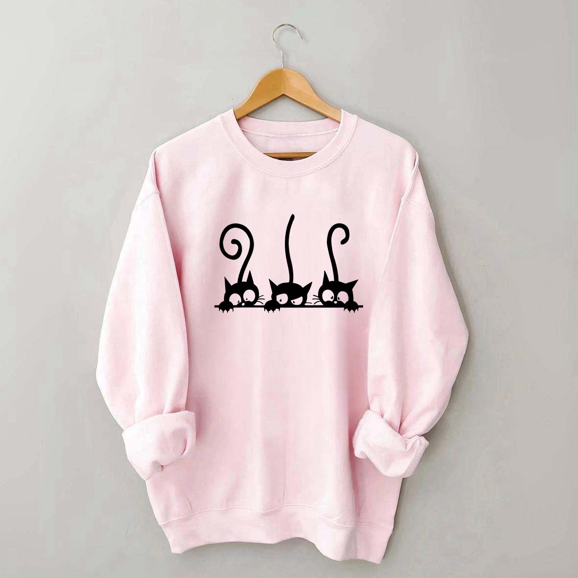 Pet Lover Cute Black Cats Sweatshirt