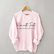 Run With Faith Minimalist Sweatshirt