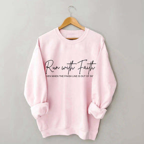 Run With Faith Minimalist Sweatshirt