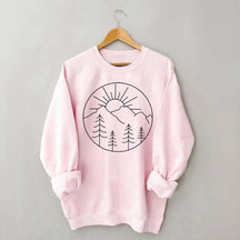 Adventure Mountain Sunshine Graphic Sweatshirt