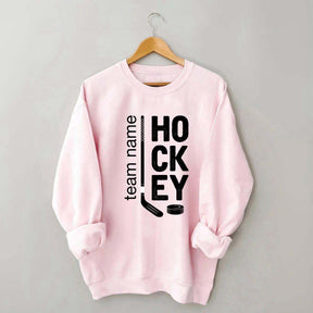 Personalized Hockey Mom Team Name Sweatshirt