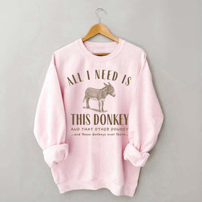 Funny Donkey Mom Mule Sweatshirt