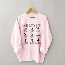 Volleyball God Says I Am Sweatshirt