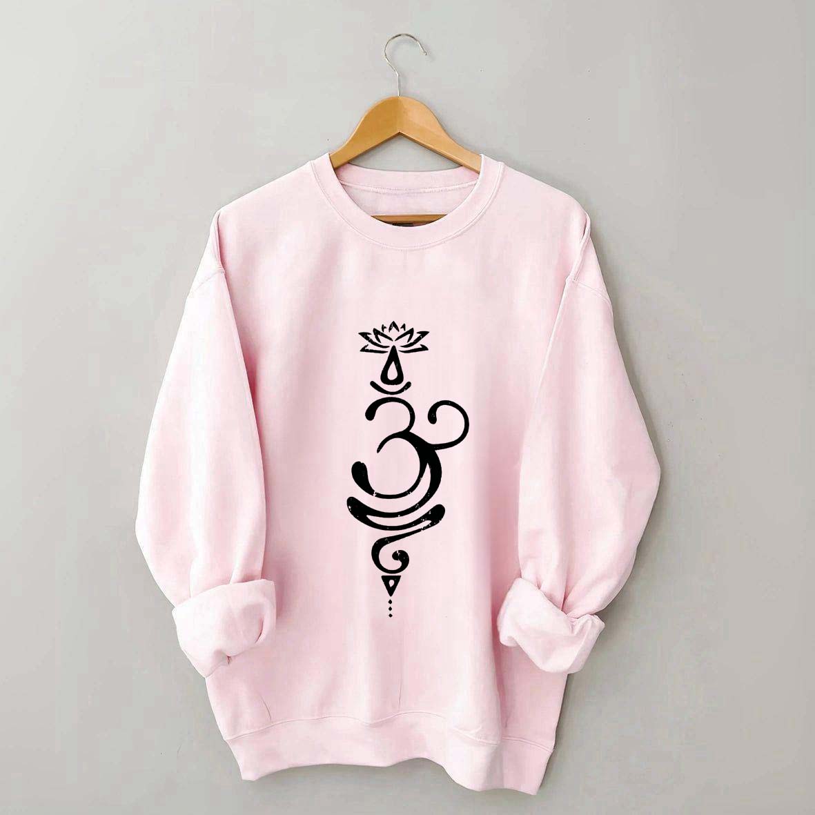 Breathe Symbol Yoga Sweatshirt