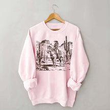 Retro Cowgirl Graphic Sweatshirt