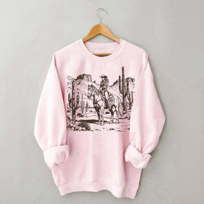 Retro Cowgirl Graphic Sweatshirt