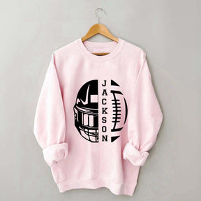 Personalized Football Season Mom Sweatshirt