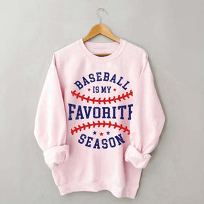 Retro Baseball Is My Favorite Season Sweatshirt